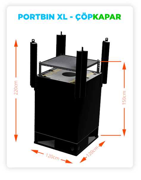 PortBin Çöp Kapar XL